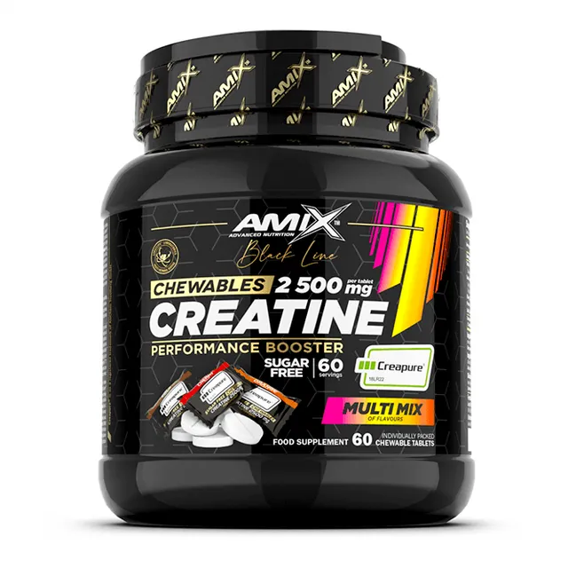 NEWTRITIONS Creatina Black Line – Creatine Chewable creatina masticabile 60 compresse