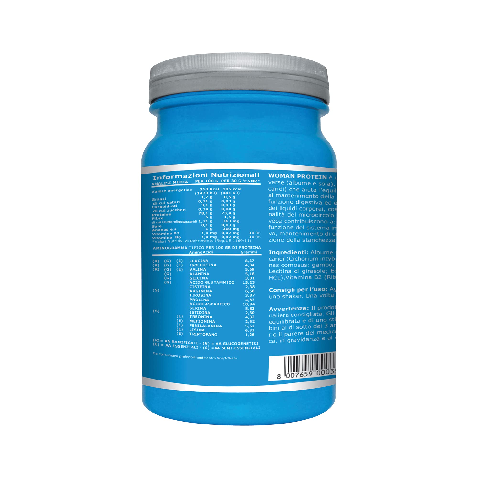 Ultimate Proteine Woman Protein cacao 750 g proteine soia e albume