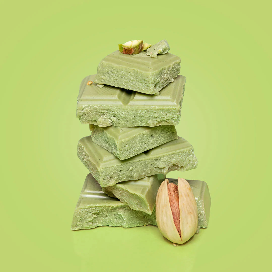 Wellness Biscotti Proteici e senza Zucchero Tavolette al pistacchio cioccolato bianco 3 x 25 g