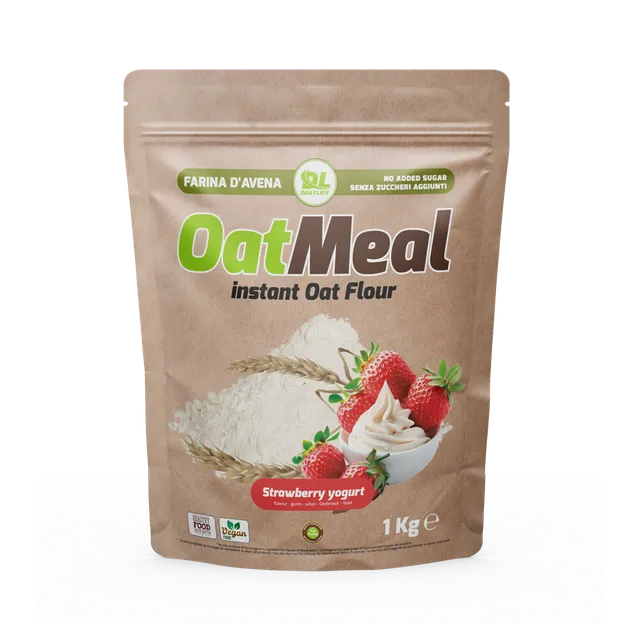 Wellness Farine e Fiocchi Farina di Avena Strawberry yogurt farina istantanea