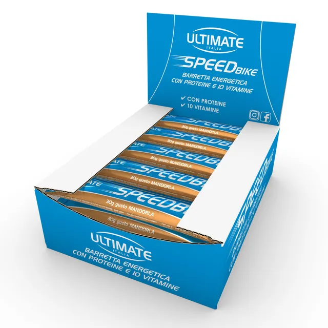 Ultimate Barrette Speed Bike barretta energetica gusto mandorla 30 x 30 g