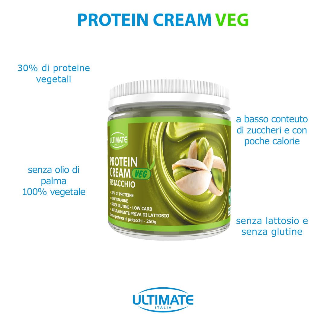 Ultimate Creme proteiche crema proteica pistacchio 250 g 30% proteine
