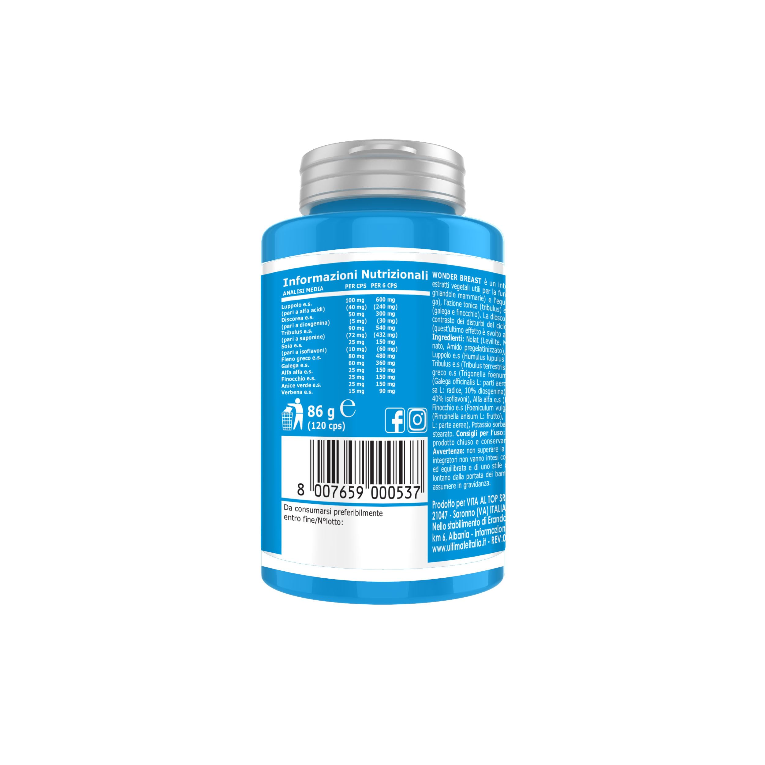 Ultimate Fitoterapici Wonder Breast capsule 120 unità estratti vegetali