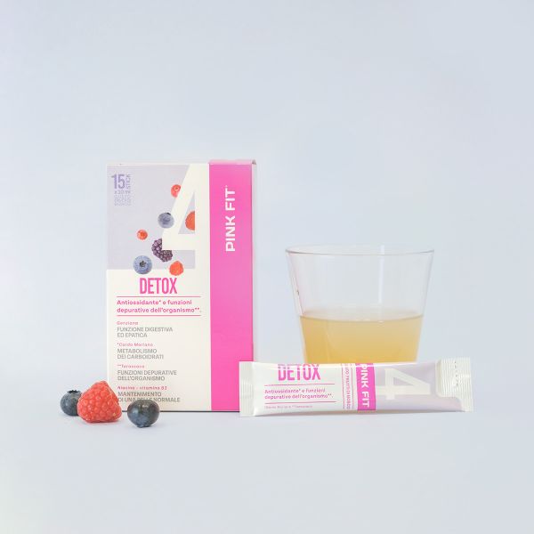 Wellness Dimagrimento Pink Fit Detox integratore in stick pack 15 x 10 g