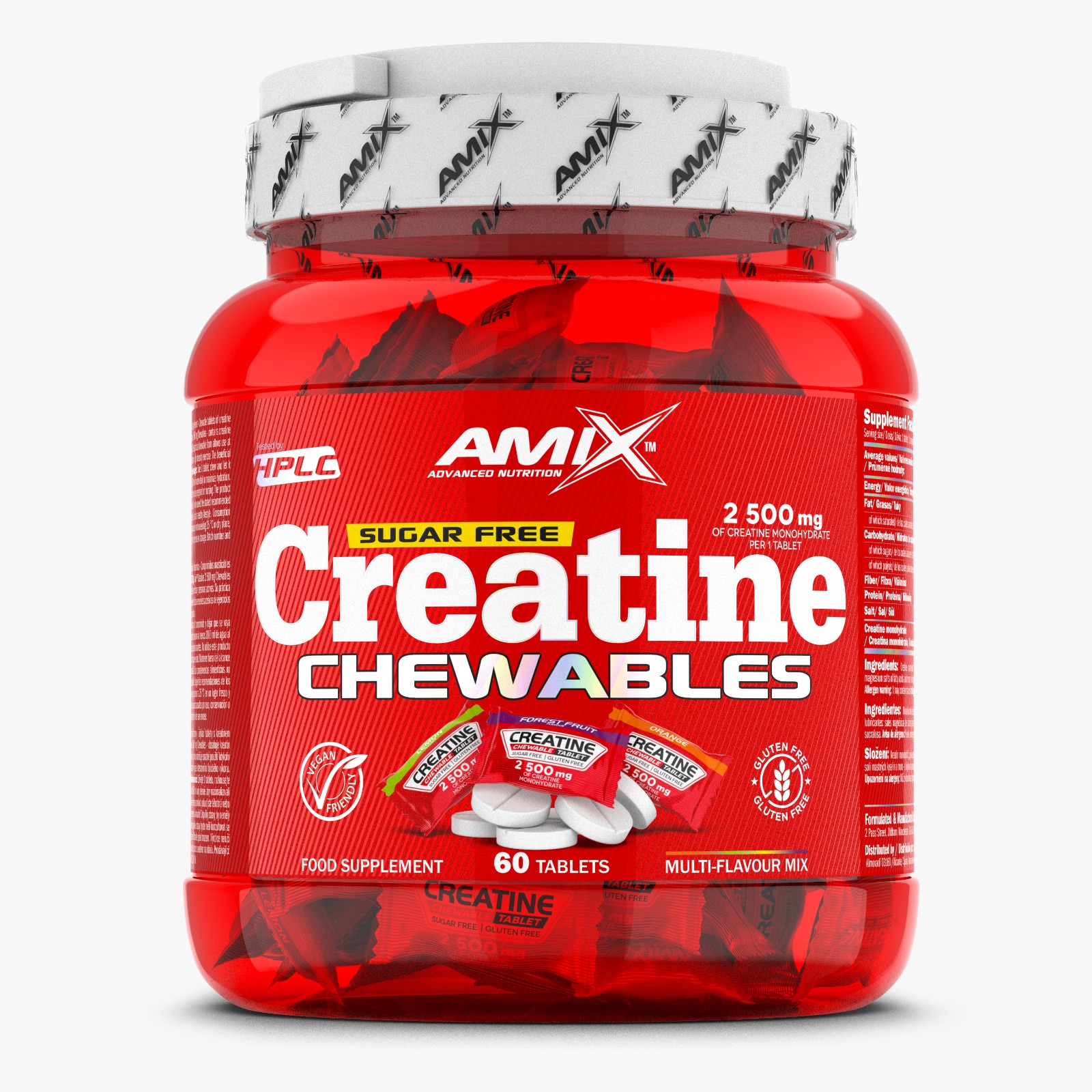 NEWTRITIONS Creatina Chewable Creatine Monohydrate creatina masticabile 60 compresse