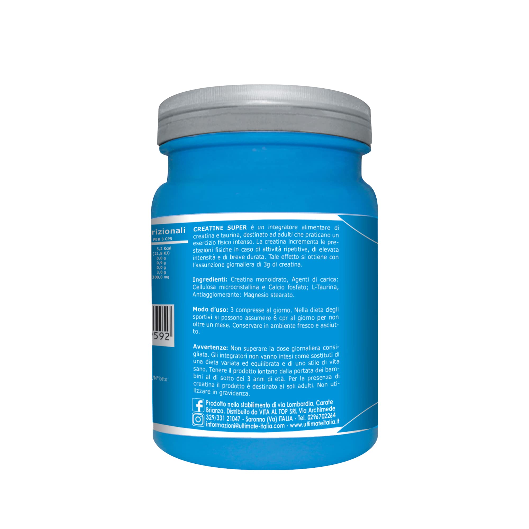 Ultimate Creatina Creatine Super creatina con taurina 150 compresse