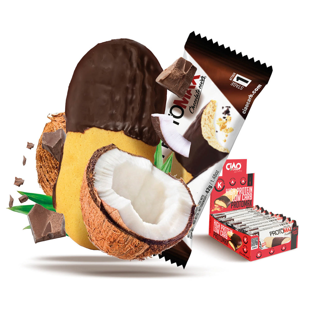 Wellness Biscotti Proteici e senza Zucchero Cocochoc CiaoCarb biscotto al cocco 42 g