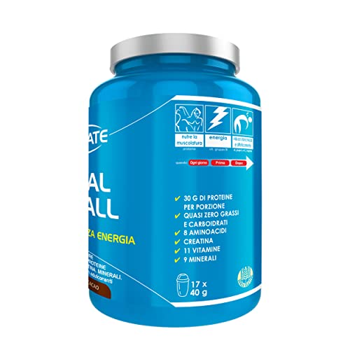 Ultimate Proteine Total Recall integratore cacao 700 g, formula 11 integratori