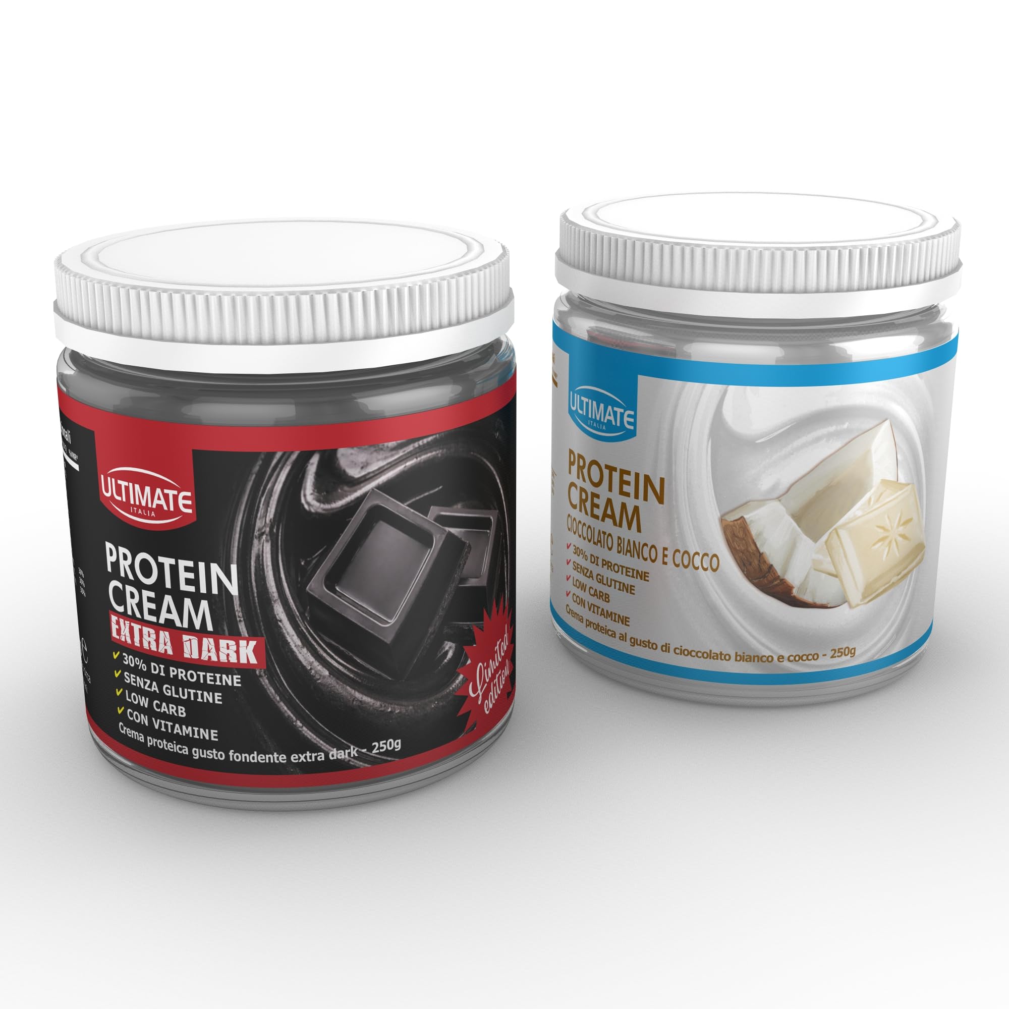 Ultimate Creme proteiche crema proteica fondente e caramello salato 2x250 g low carb