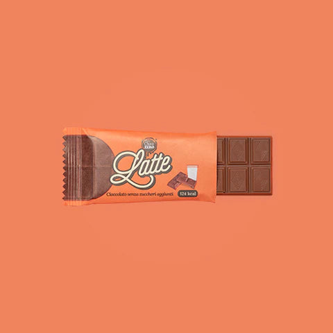 Wellness Biscotti Proteici e senza Zucchero Tavolette cioccolato al latte senza zuccheri aggiunti 25 g senza glutine