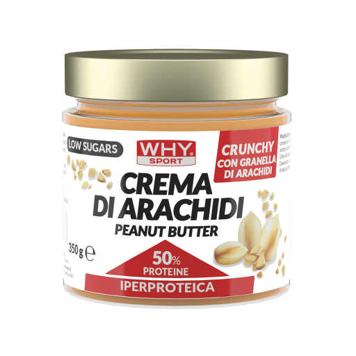 WHY SPORT Alimentazione Crema di Arachidi Crunchy 350 g