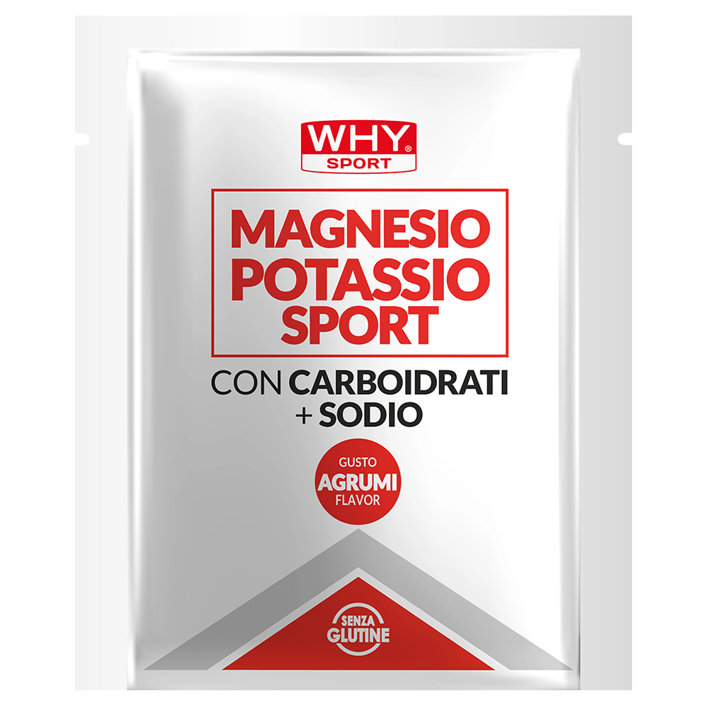 WHY SPORT Energetici MAGNESIO POTASSIO SPORT AGRUMI integratore bustina 20 g