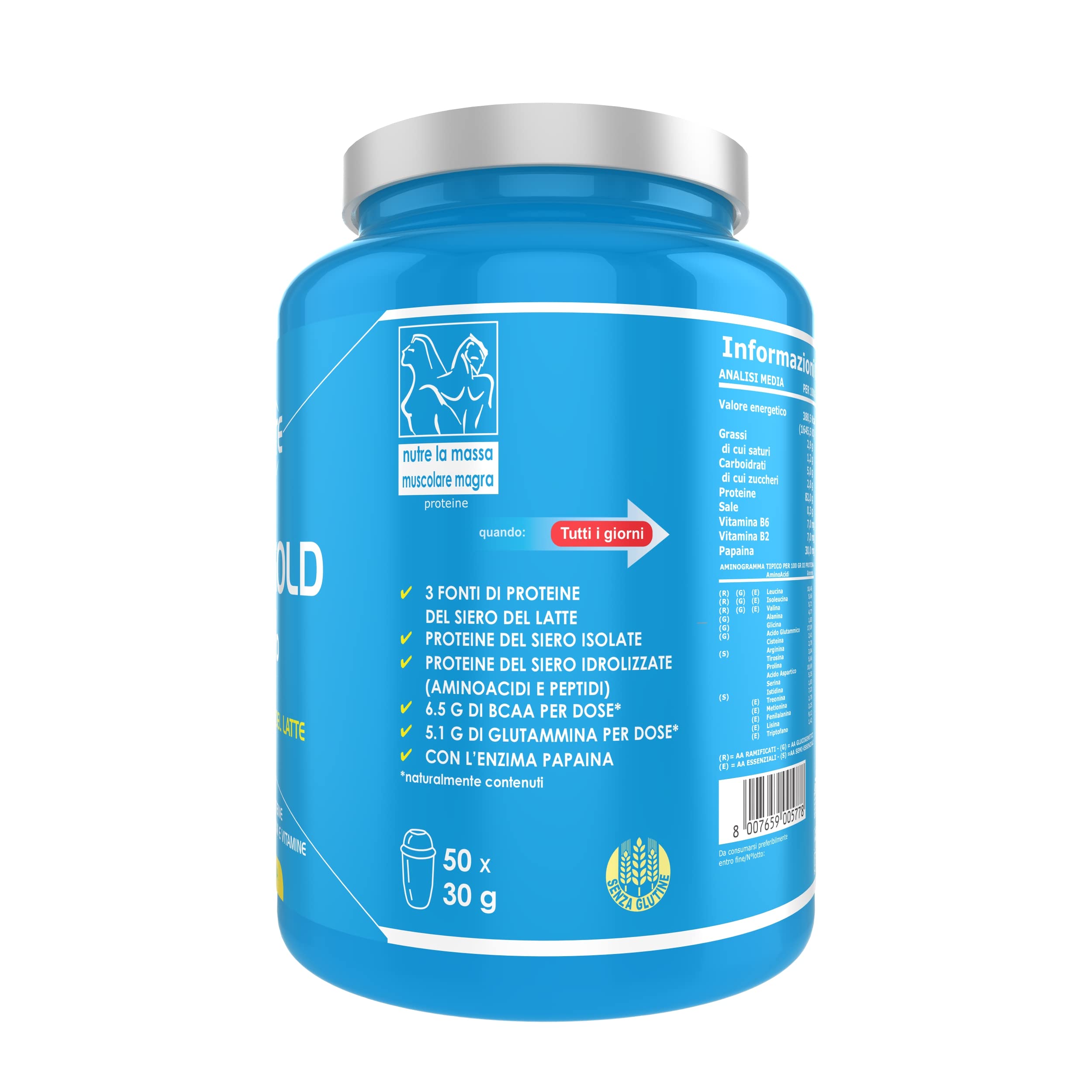Ultimate Proteine Whey Gold 100% proteine vaniglia 1,5 kg