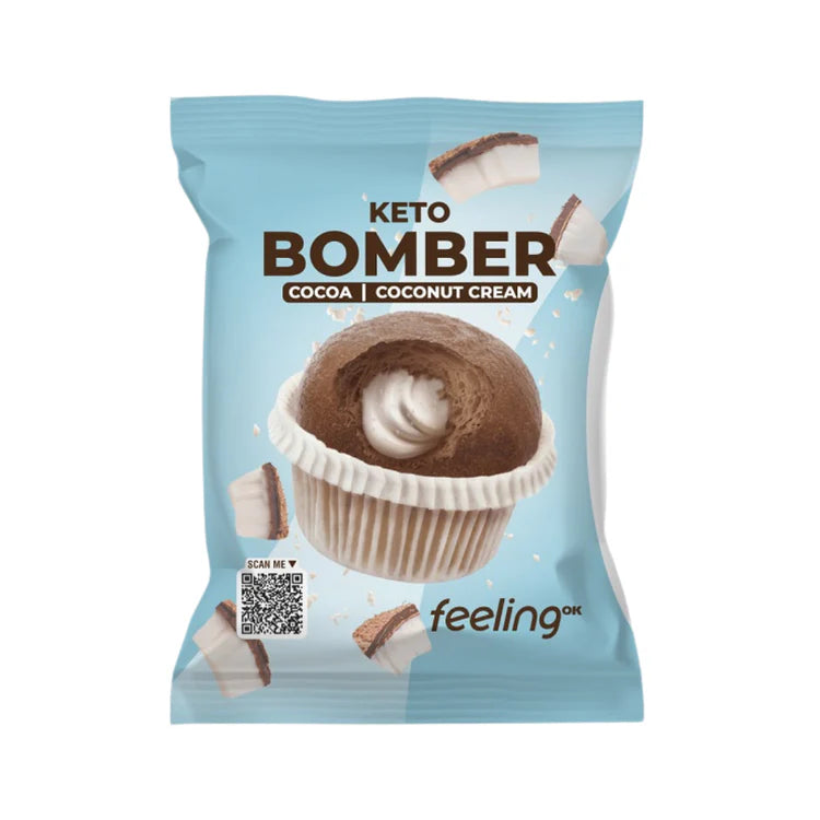 Wellness Food Keto Bomber Muffin cocoa coconut cream muffin keto 50 g
