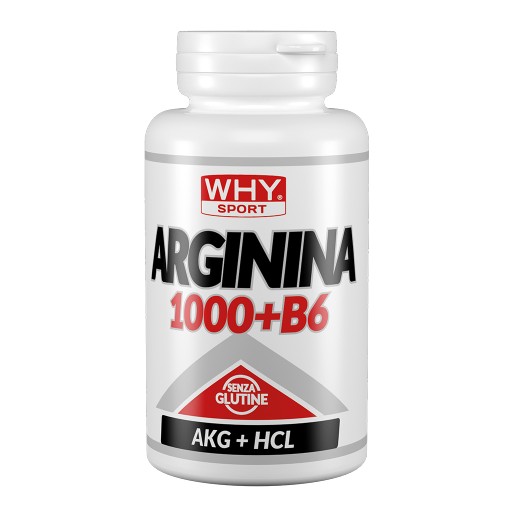 WHY SPORT Amminoacidi e creatina ARGININA 1000 +B6 integratore compresse 100 cpr