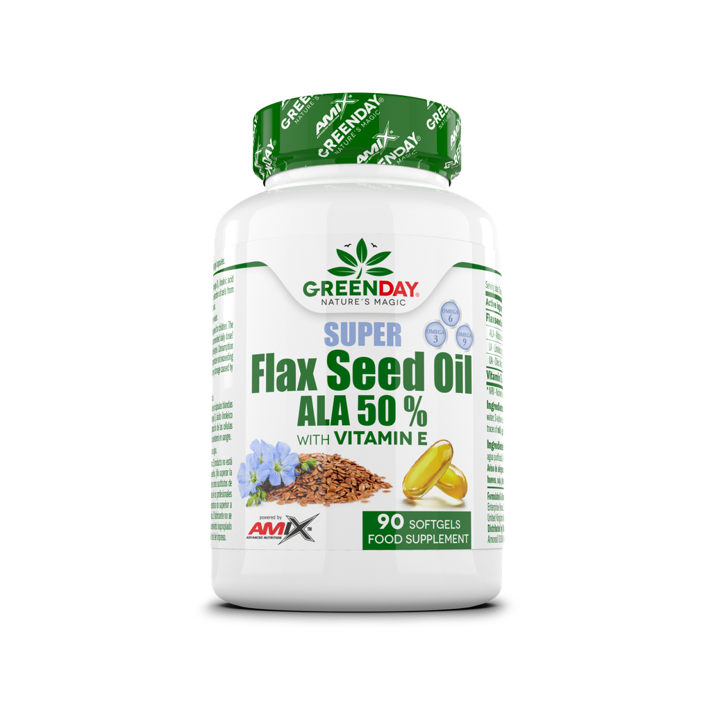NEWTRITIONS Condizione Flaxseed Oil ALA 50 % olio di lino 90 capsule vitamina E