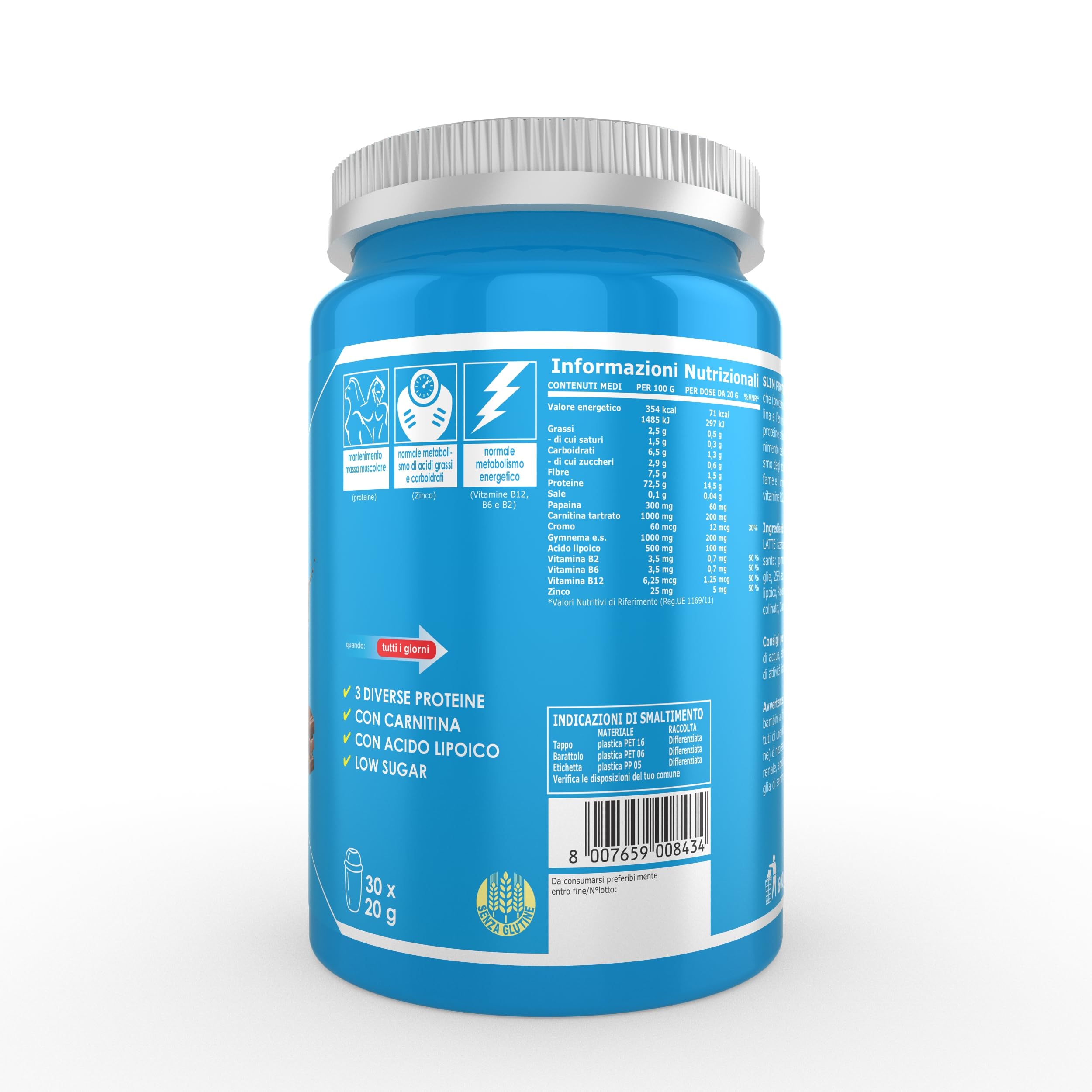 Ultimate Proteine Slim protein cacao 600 g controllo del peso