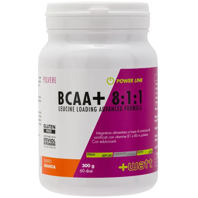 +Watt Power Line BCAA+ 8:1:1 Polvere aminoacidi