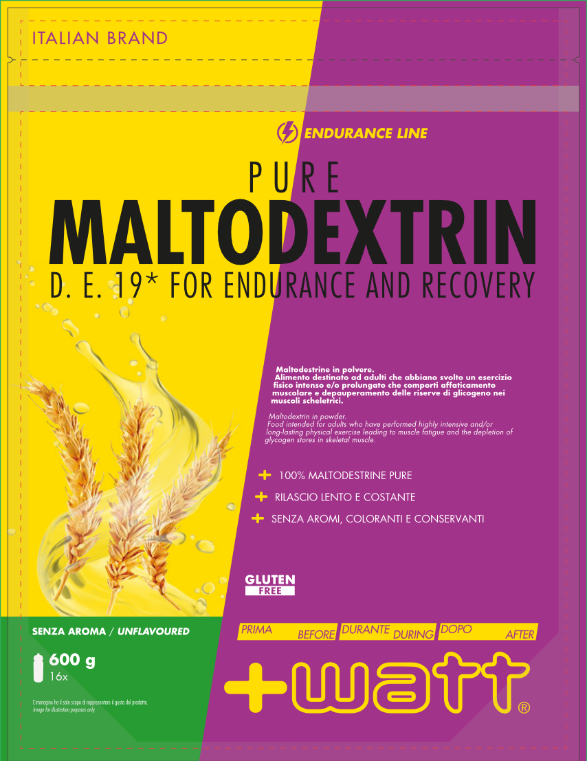 +WATT Power Line Pure Maltodextrin D.E. 19 maltodestrine in polvere