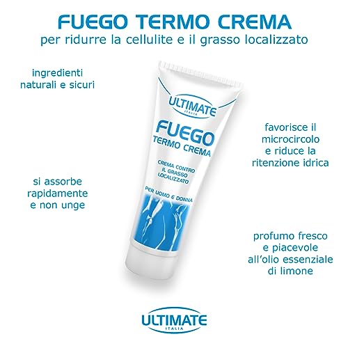 Ultimate Fitoterapici Fuego Termo Crema 200 ml per inestetismi da grasso localizzato