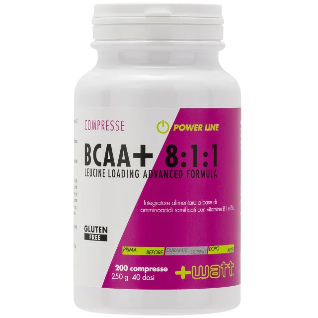 + WATT Power Line BCAA+ 8:1:1 Compresse aminoacidi ramificati