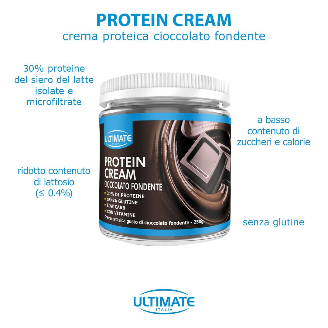 Ultimate Creme proteiche Protein Cream crema proteica cioccolato fondente 2x250 g