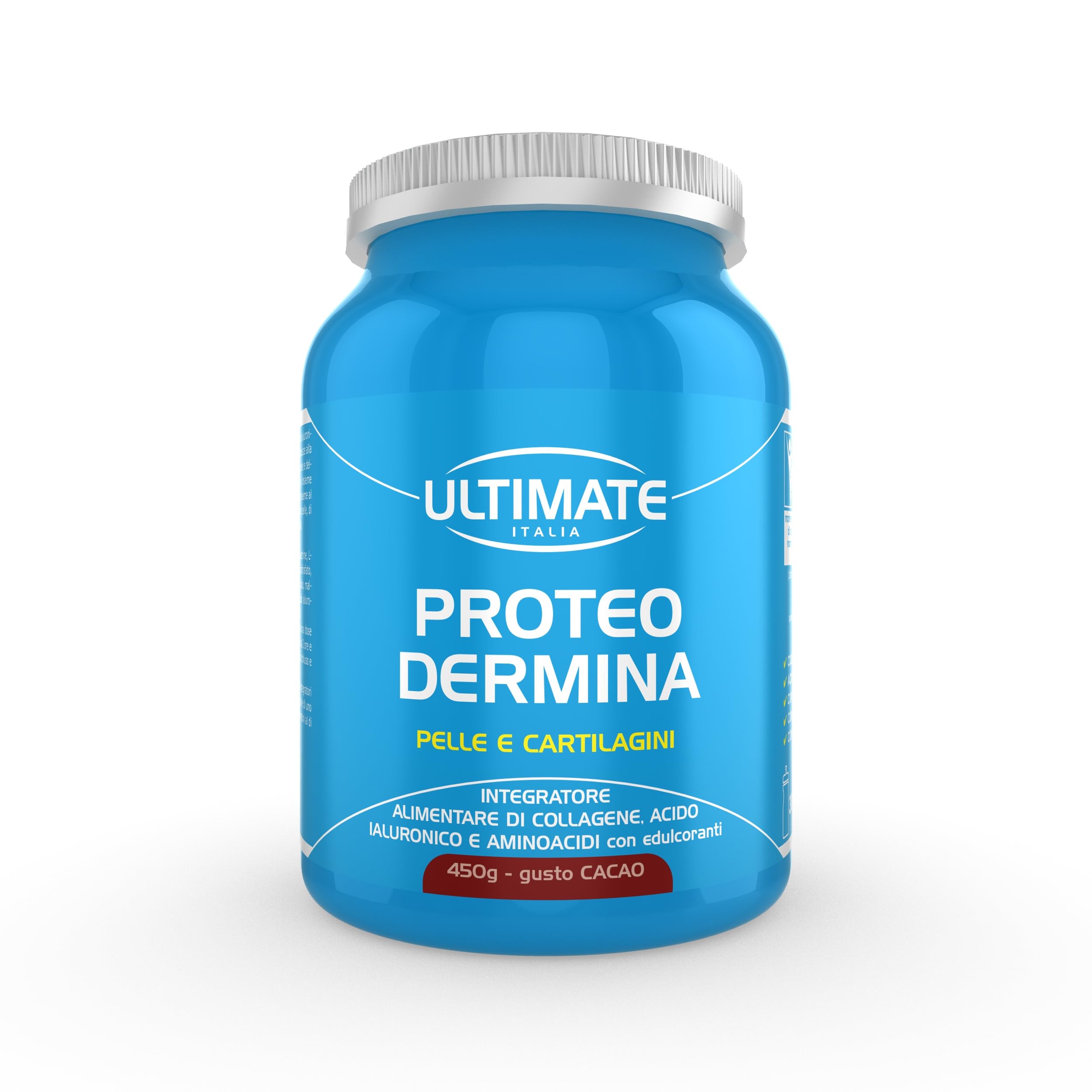 Ultimate Fitoterapici Proteo Dermina integratore collagene 450 g fragola