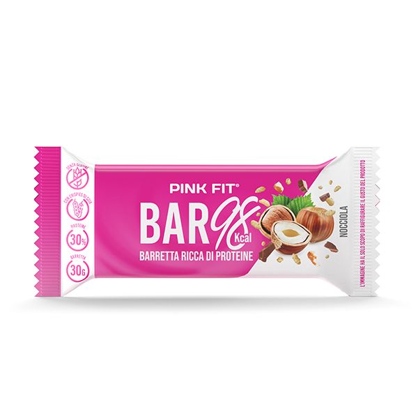 Wellness Barrette Pink Fit Bar 98 kcal Caramello salato 30 g fibre