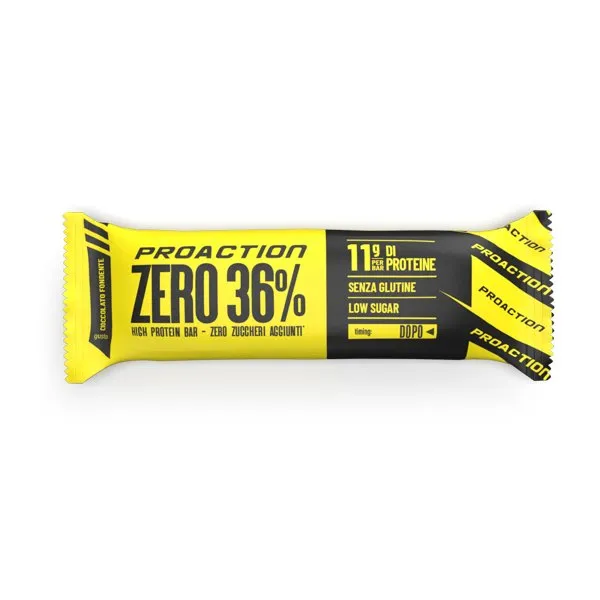 Wellness Barrette Zero Bar 36% barretta proteica Cioccolato fondente low sugar