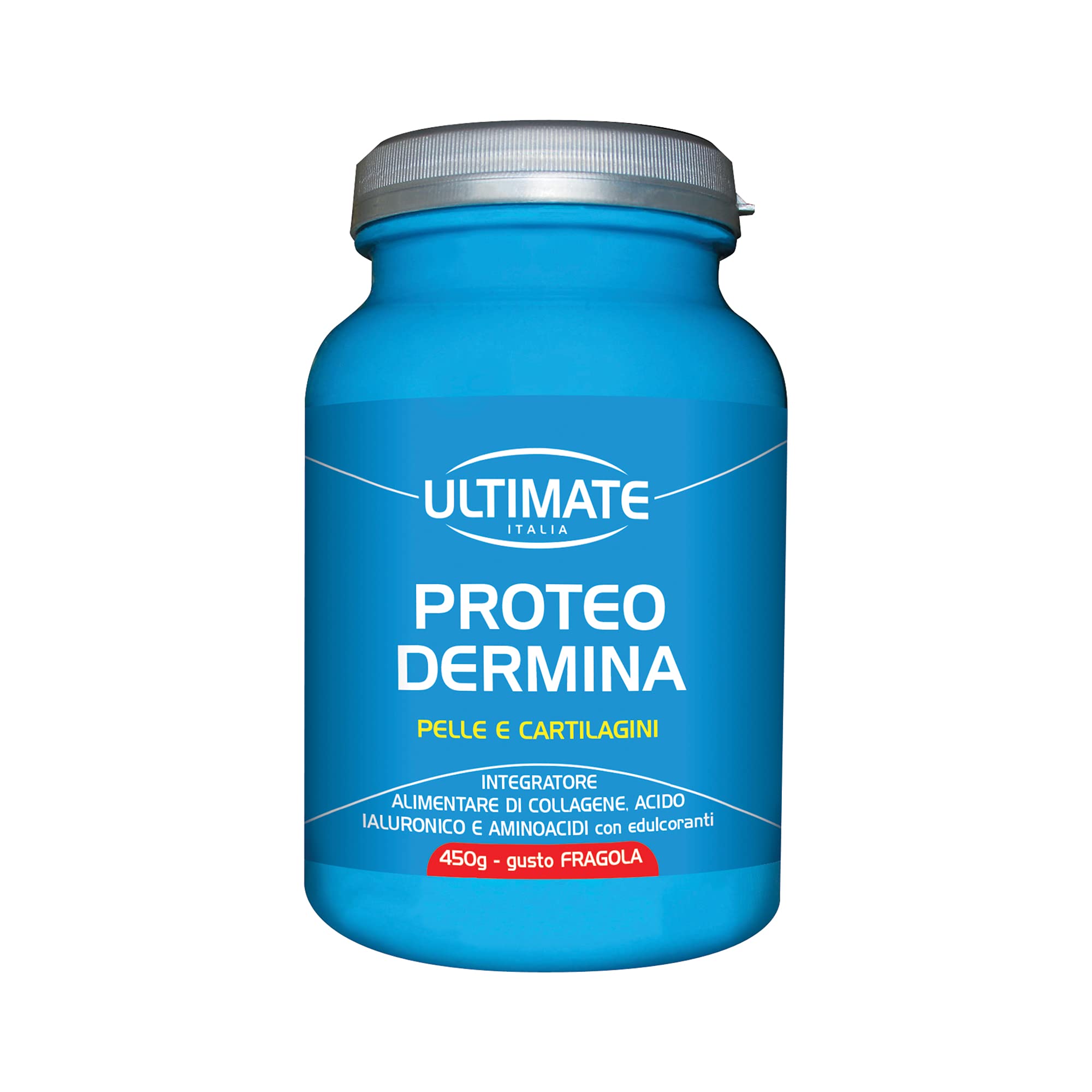 Ultimate Fitoterapici Proteo Dermina integratore collagene 450 g fragola