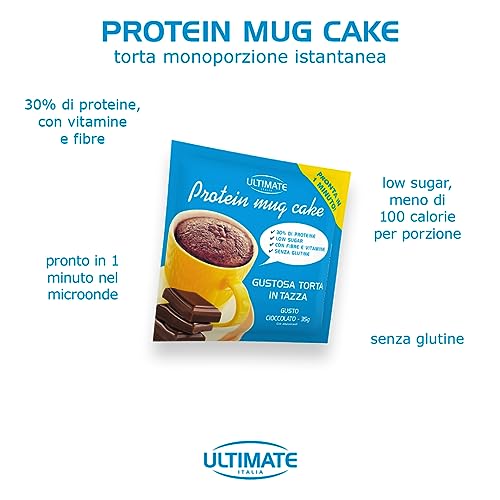 Ultimate Preparati proteici Protein Mug Cake Cioccolato 12x35 g senza glutine