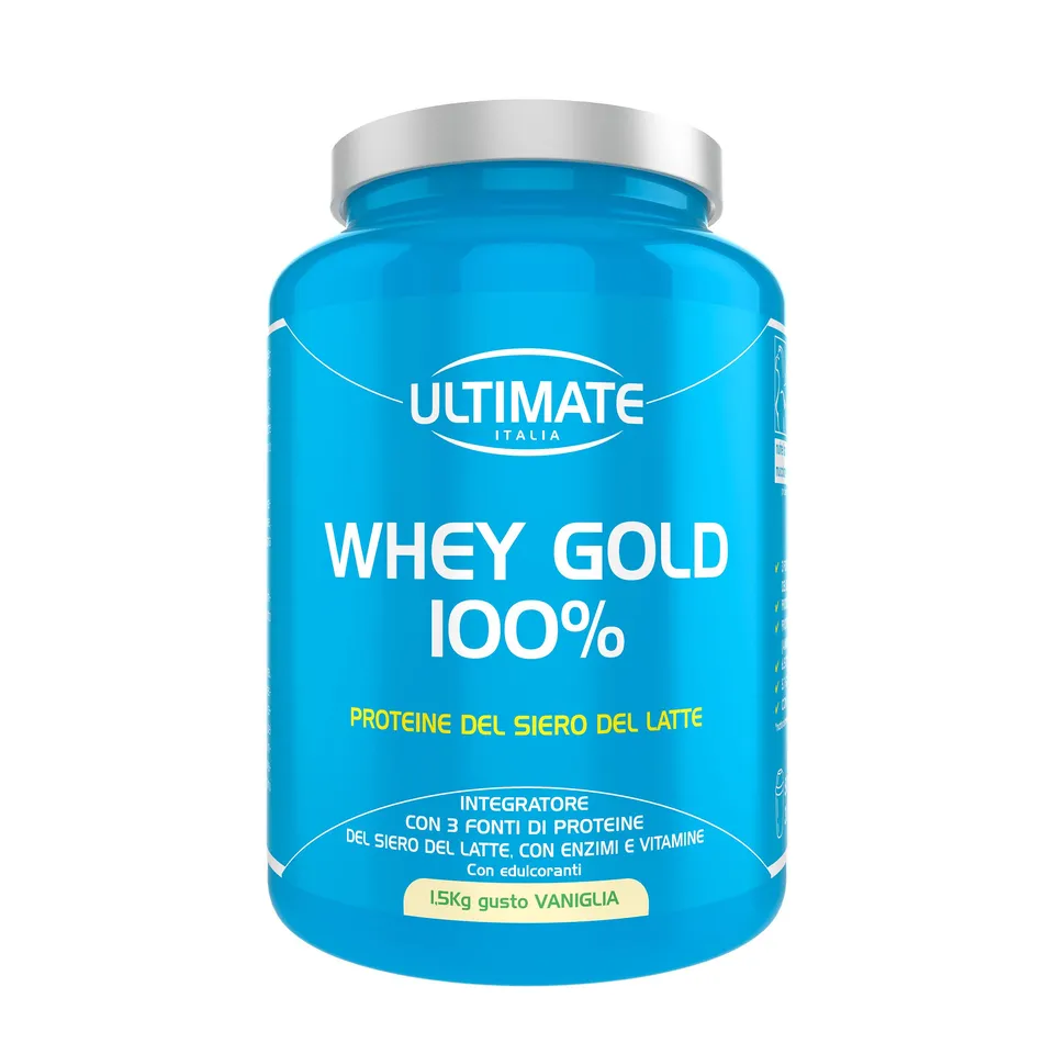 Ultimate Proteine Whey Gold 100% proteine vaniglia 1,5 kg