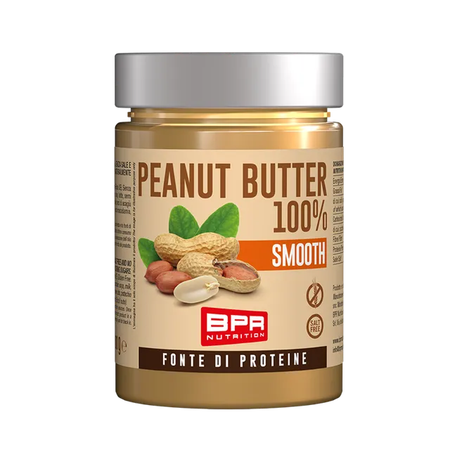 Wellness Burro D'Arachidi Peanut Butter 100% Smooth crema liscia