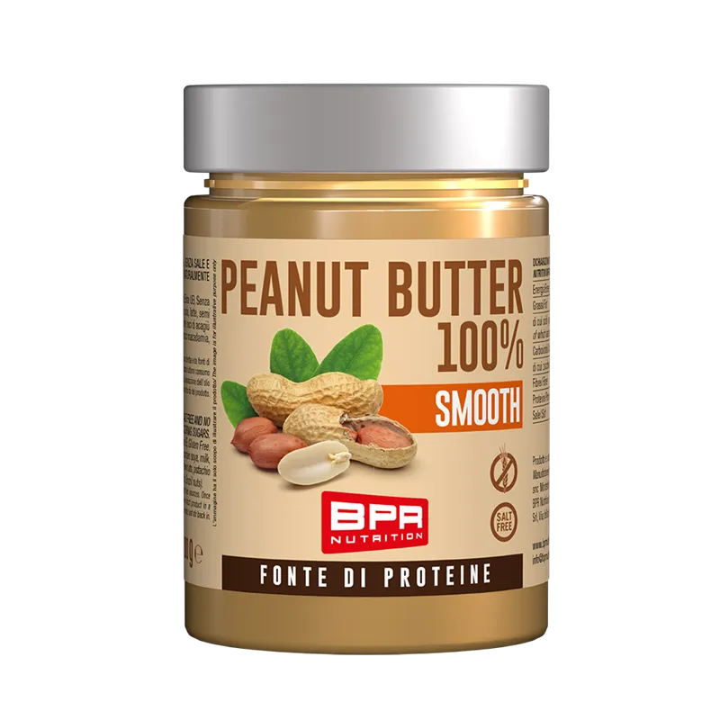 Wellness Burro D'Arachidi Peanut Butter 100% Smooth crema liscia