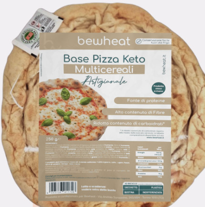 NEWTRITIONS Pane e prodotti da forno BEWHEAT BASE PIZZA KETO MULTICEREALI base pizza proteica 250 g