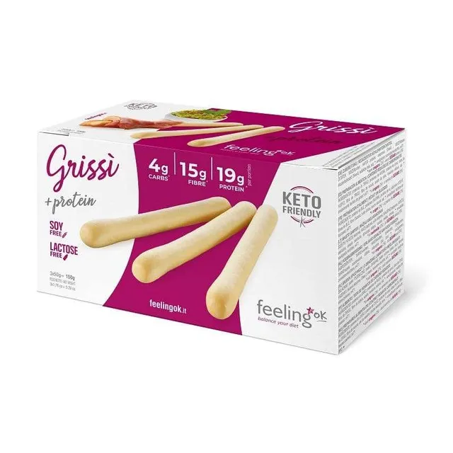 NEWTRITIONS Pane e prodotti da forno Grissì + Protein grissini 150 g