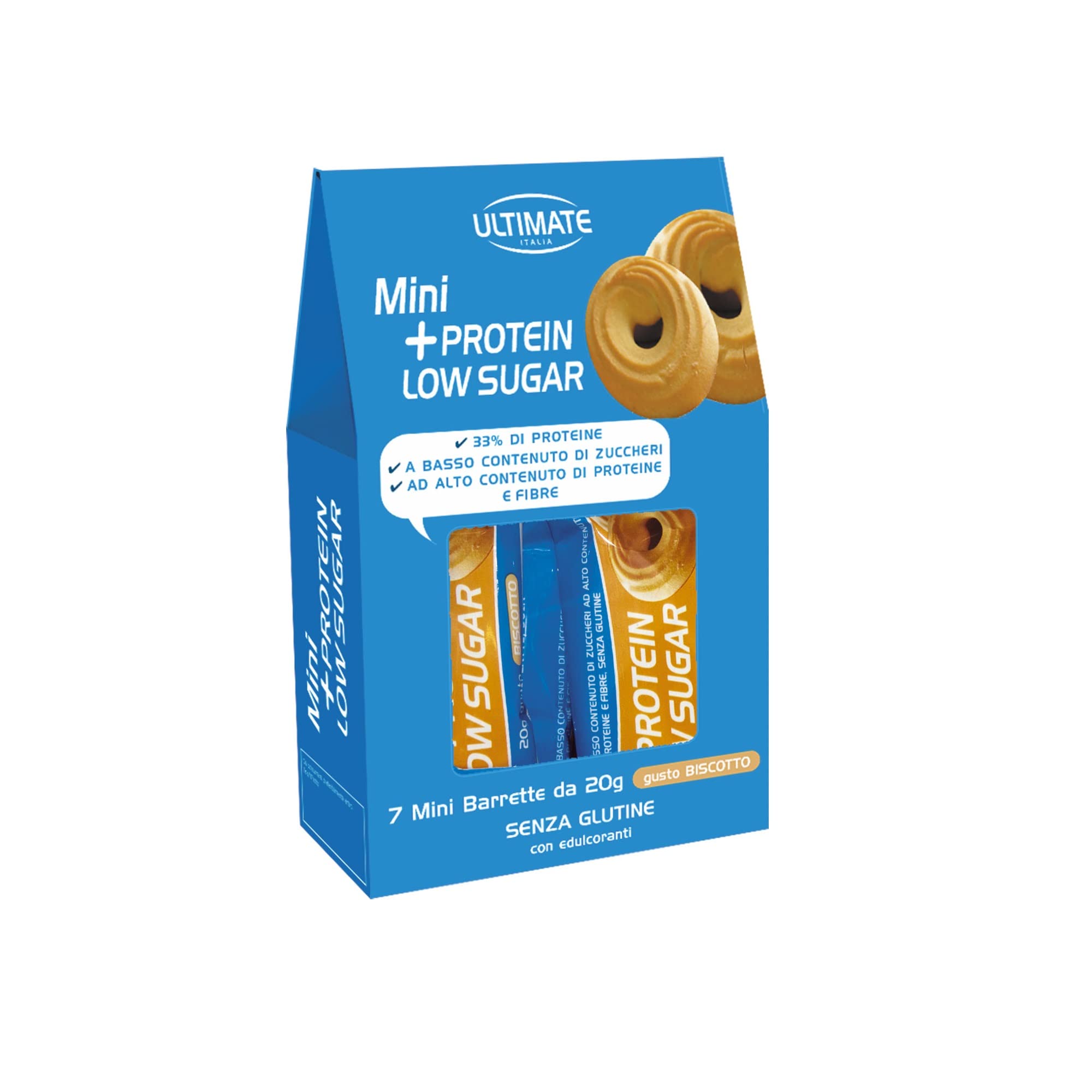Ultimate Barrette barretta proteica Brownie 7 x 20 g, basso contenuto di zuccheri