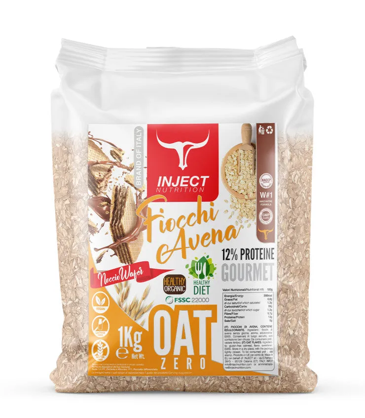 Wellness Farine e Fiocchi Fiocchi di avena NoccioWafer 1000 g senza glutine