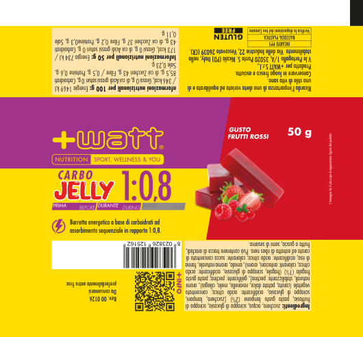 + WATT Endurance Line Carbo Jelly 1:0,8 barretta energetica 50 g