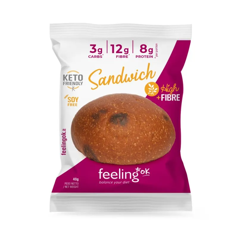 Wellness Food Keto Sandwich Cacao+Fibre panino 50 g low carb