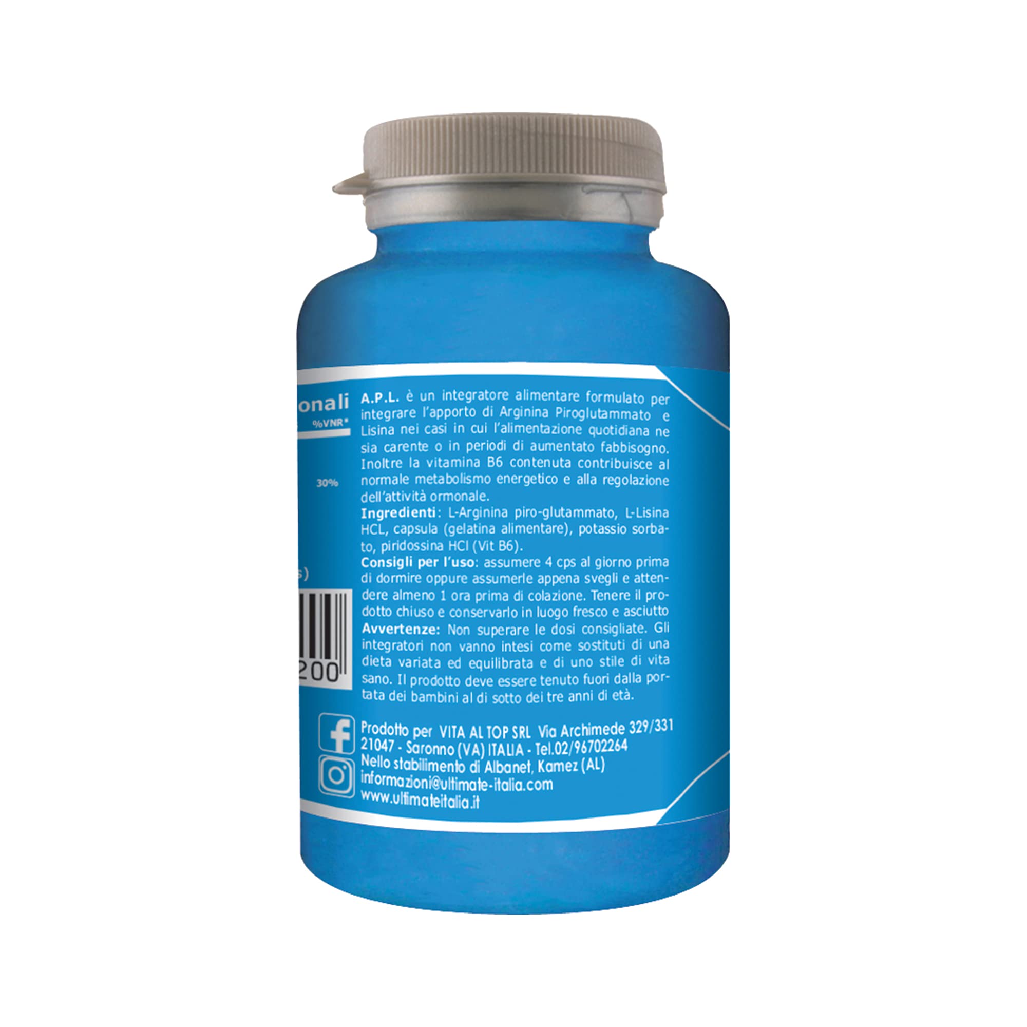 Ultimate Aminoacidi A.P.L. integratore 120 compresse con vitamina B6