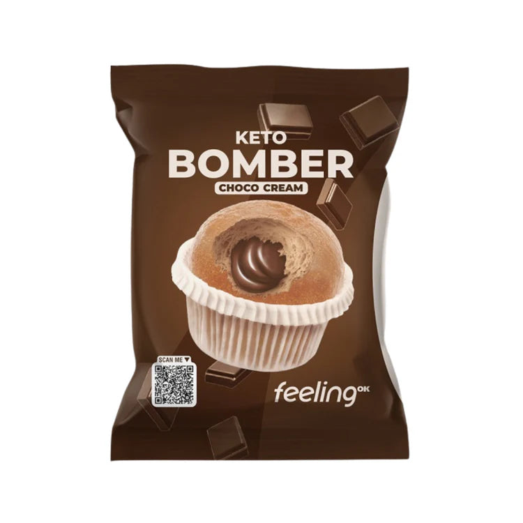 Bomber Food Keto Muffin chocolate cream muffin keto 50 g al cioccolato
