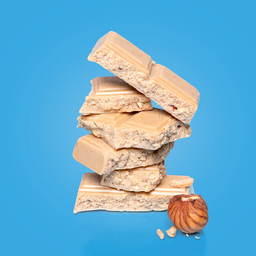 Wellness Biscotti Proteici e senza Zucchero tavoletta nocciolato bianco 3 x 25 g senza glutine