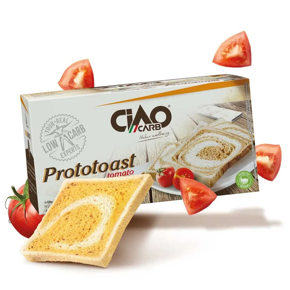 Wellness Food Keto ProtoToast CiaoCarb pomodoro ST2 fette tostate 200 g