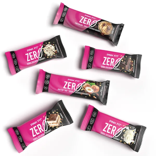 Wellness Barrette Pink Fit Zero barretta proteica senza zuccheri