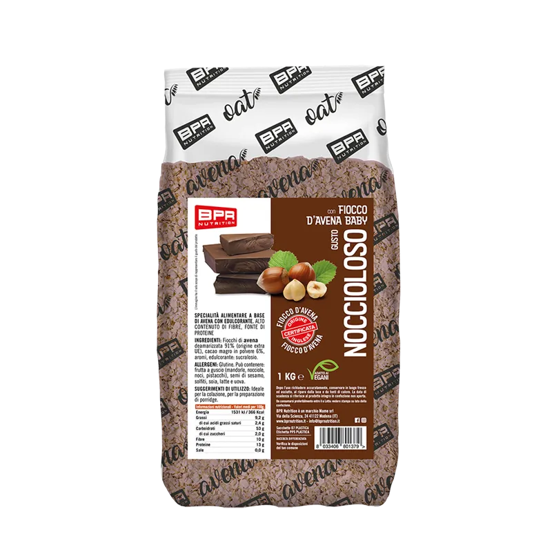 Wellness Muesli/Granola Porridge Oat Flakes Noccioloso fiocchi d’avena 1 kg