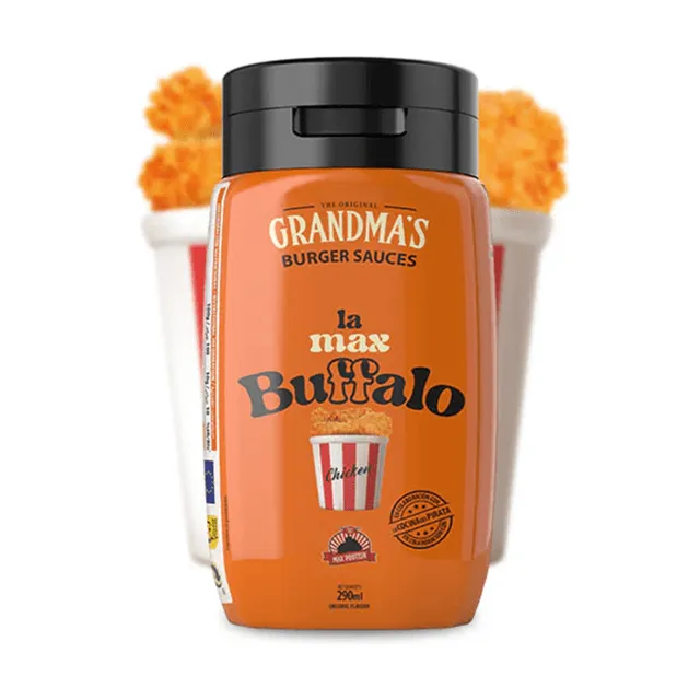 NEWTRITIONS Salse e Condimenti Salsa Grandma’s Burger – Max Buffalo 290 ml piccante
