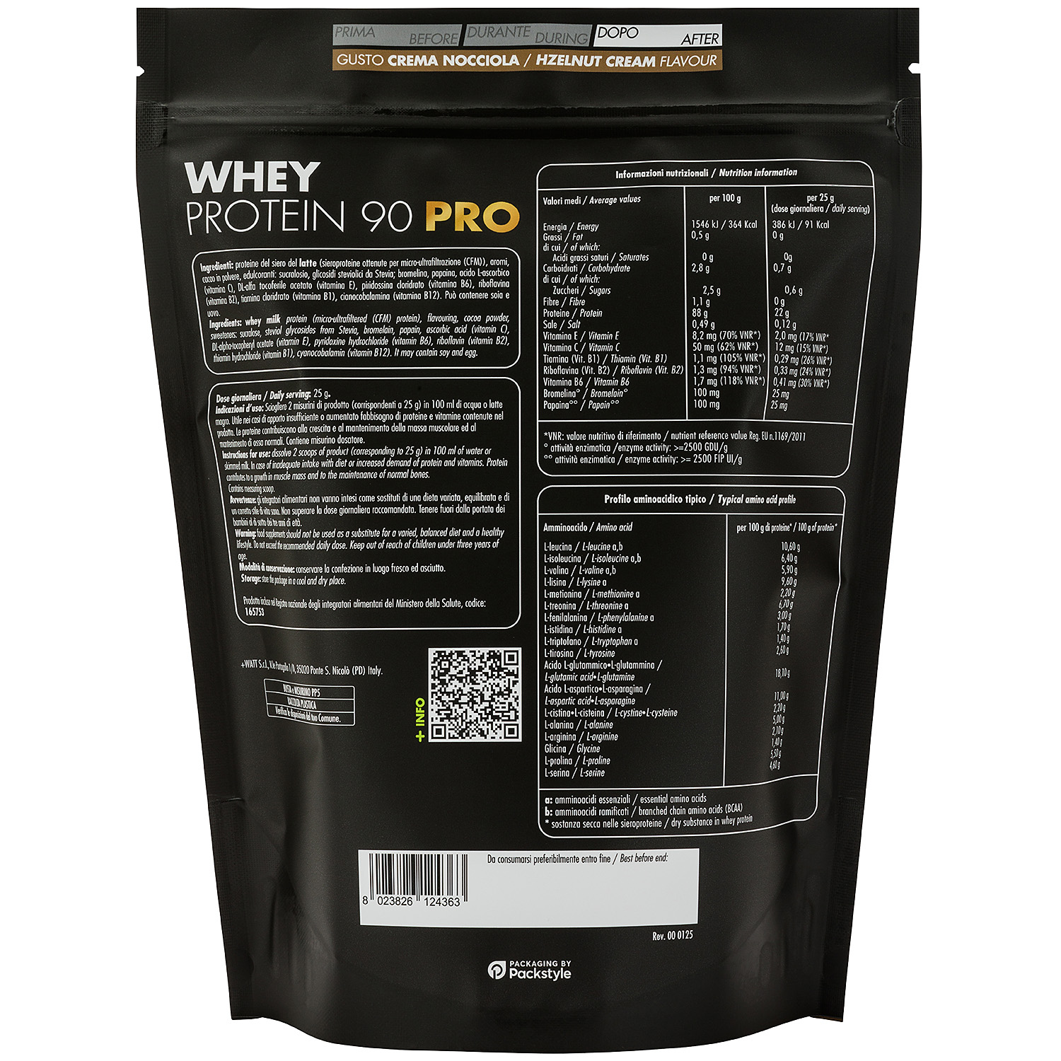 +WATT Power Line Whey Protein 90 Pro whey isolate CFM