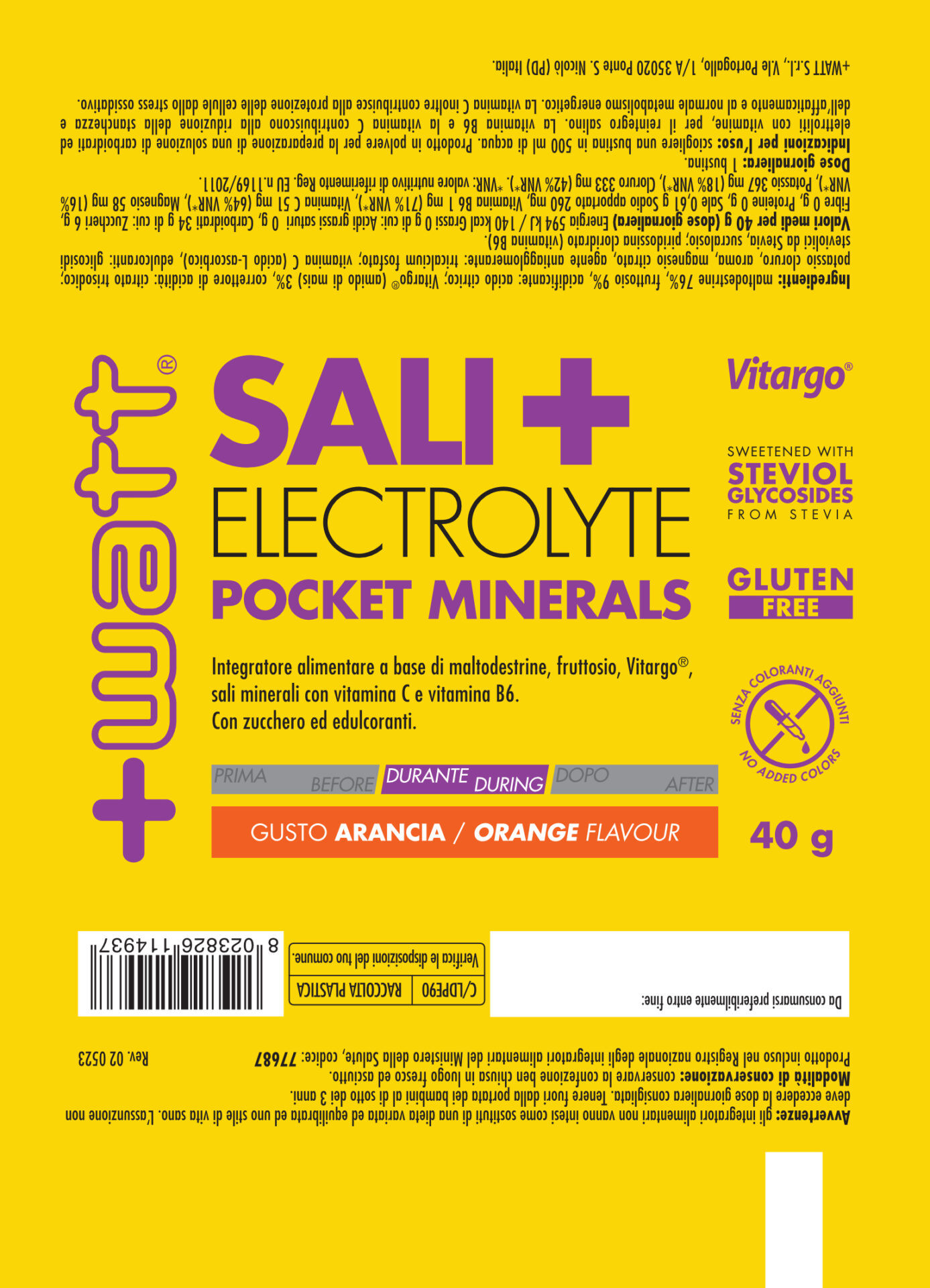 +WATT Endurance Line Sali+ Electrolyte Pocket Minerals sali minerali