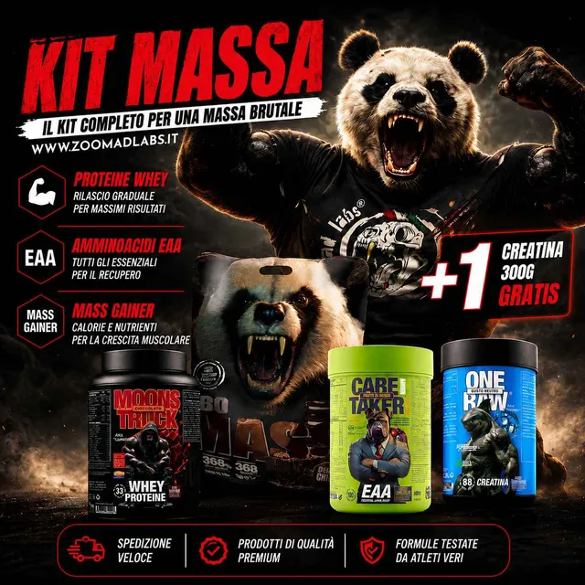 Zoomad KIT INTEGRATORI KIT MASSA kit proteine e aminoacidi